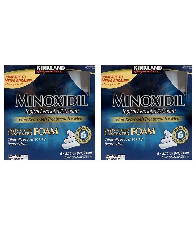 (美國原裝)KirkLand 5% Minoxidil 超強效泡沫生髮劑 (二盒12瓶)